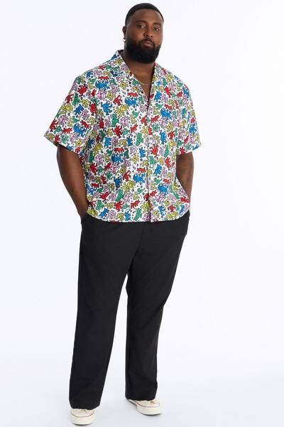 Keith Haring Drip Button Up Shirt - Multi Color