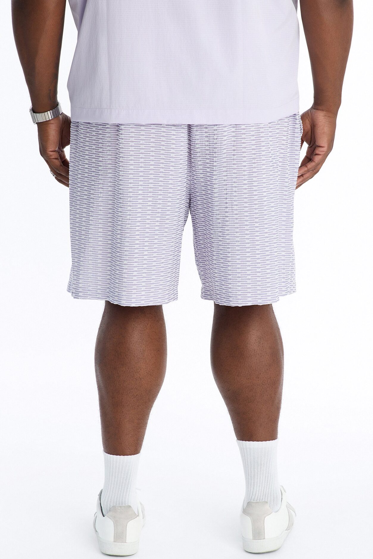 Chenille Terrace Textured Relaxed Short - Purple