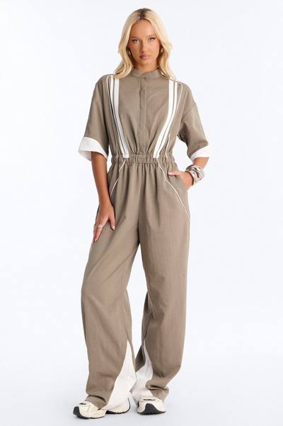 Taylor Sporty Vibe Jumpsuit - Olive