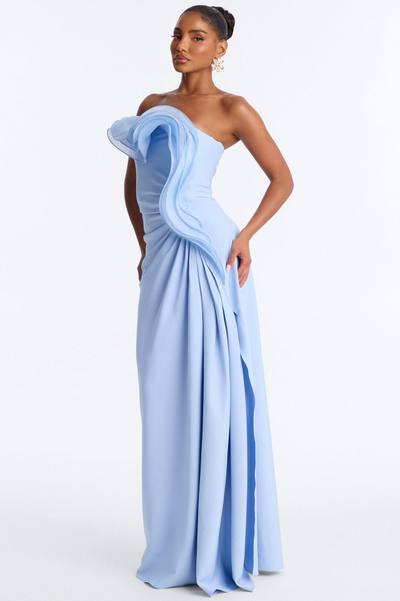 Timeless Era Ruffle Gown - Light Blue