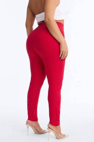 Quinn High Rise Everyday Cotton Legging 29″ - Red