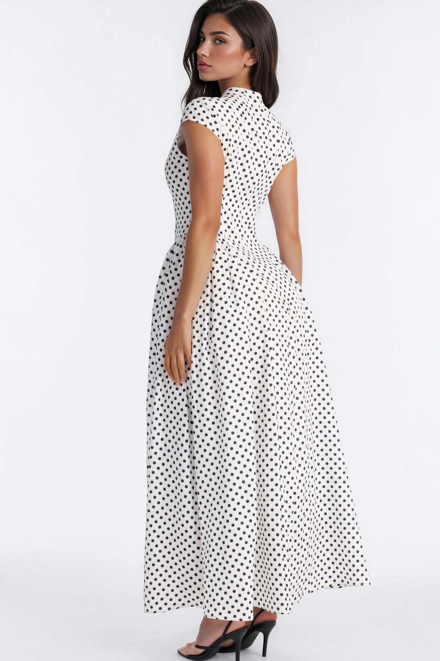 Sweet As Can Be Maxi Dress - White/Black