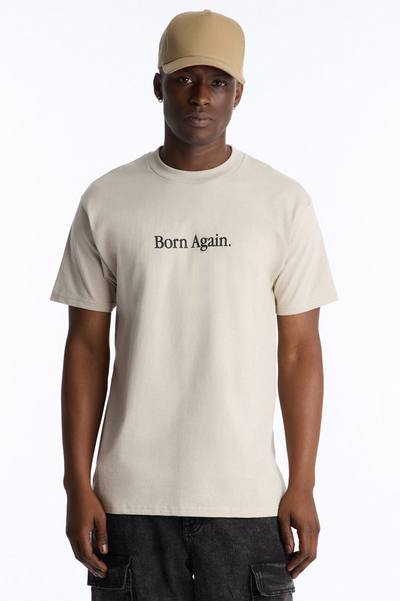 Born Again Period Short Sleeve Tee - Grey