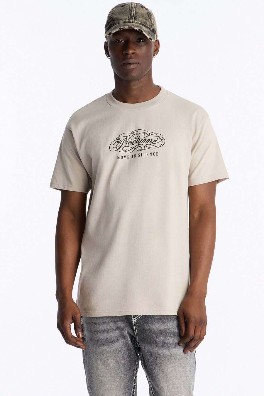 Nocturne In Silence Short Sleeve Tee - Grey