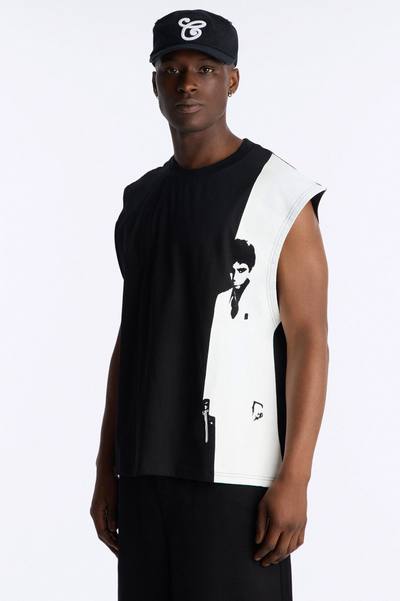 Heavy Weight Scarface Icon Muscle Tee - Black