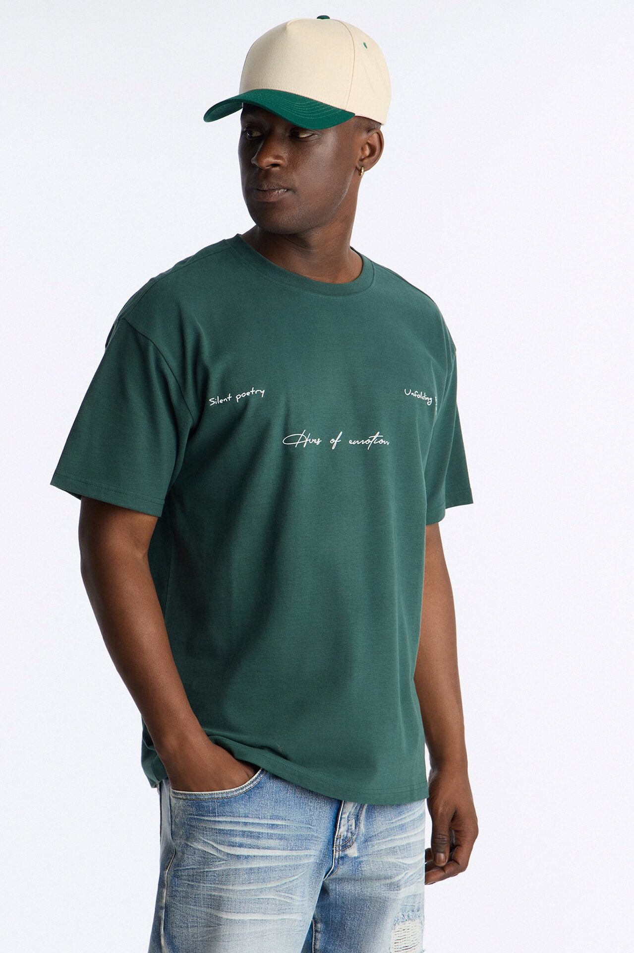 Unfolding Potential Heavy Weight Short Sleeve Tee - Green