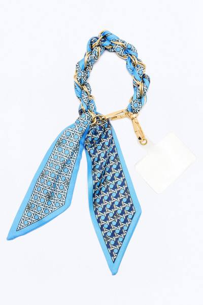 By The Water Phone Scarf Wristlet - Blue/combo