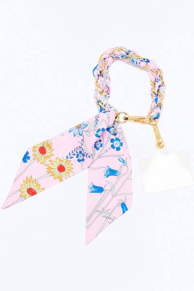 Spring Bloom Phone Scarf Wristlet - Pink/combo