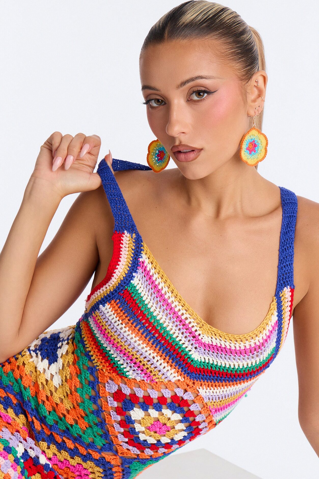 Sunflower Child Earrings - Multi Color