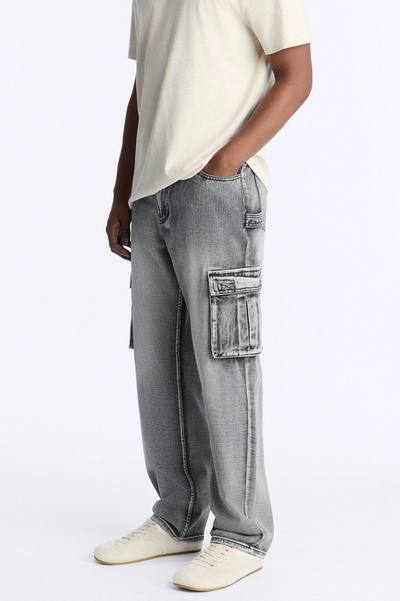 Chill Straight Cargo Jean - Grey