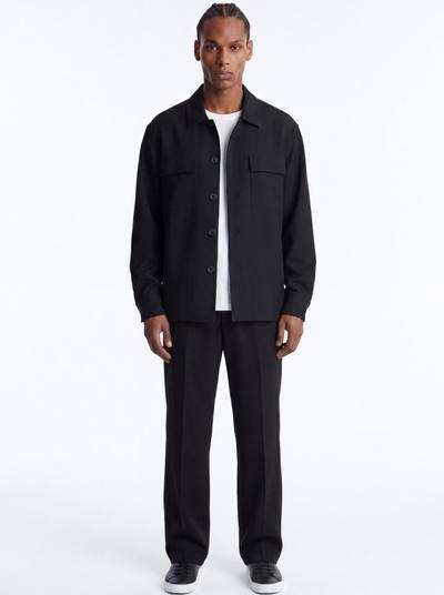 Modern Essential Relaxed Overshirt - Black