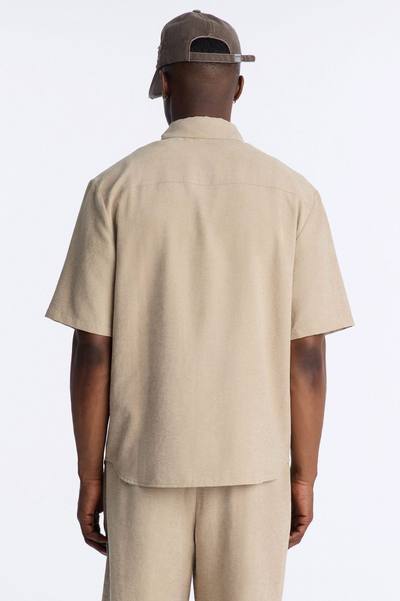Dune Cuban Collar Button Up Shirt - Taupe
