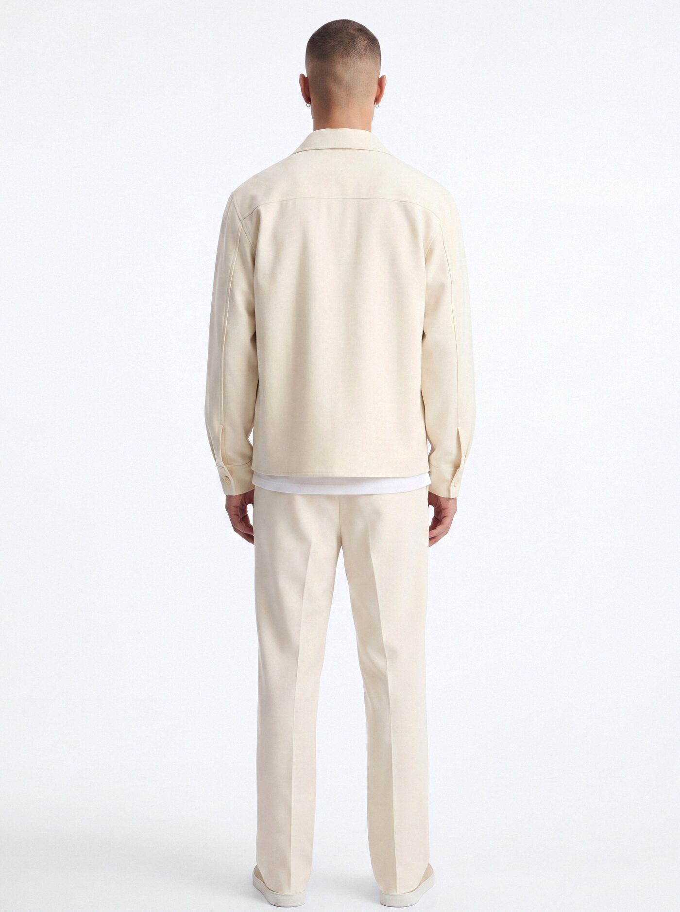 Modern Essential Relaxed Overshirt - Beige