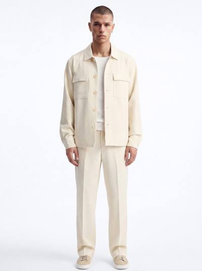 Modern Essential Relaxed Overshirt - Beige