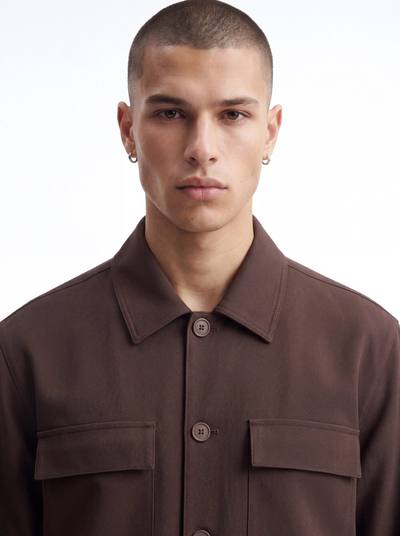Modern Essential Relaxed Overshirt - Chocolate