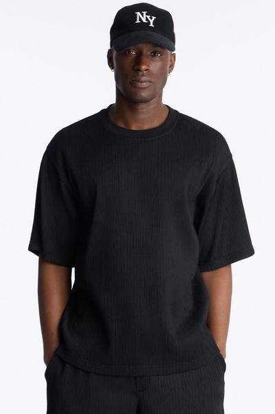 Pure Form Plisse Tee - Black