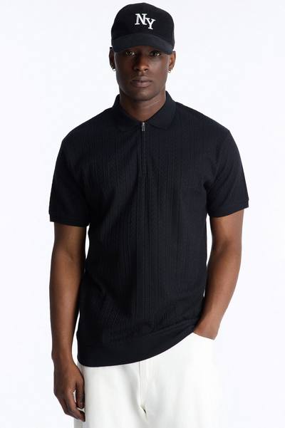 Fairway Short Sleeve Polo - Black