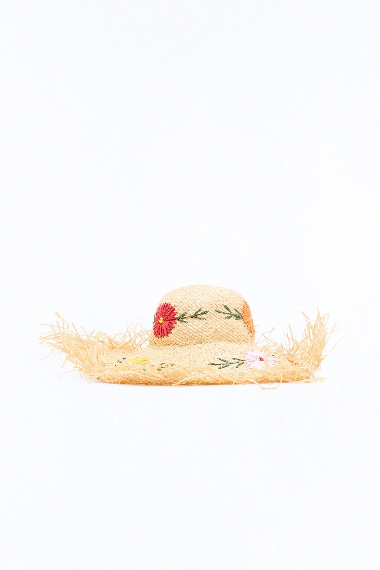Wildflower Bloom Straw Sun Hat - Natural/Combo