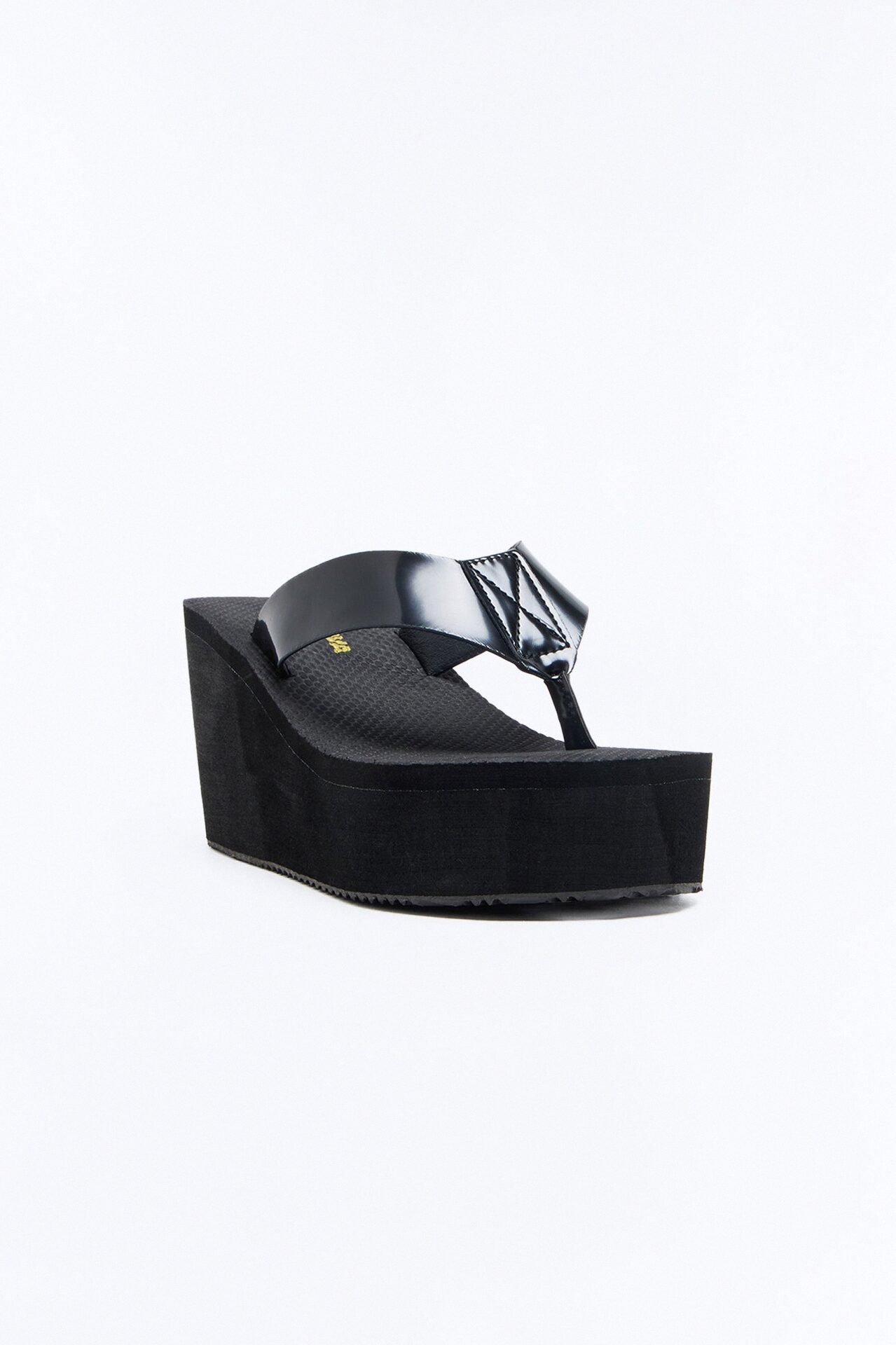 Maxon Thong Platform Wedges - Black
