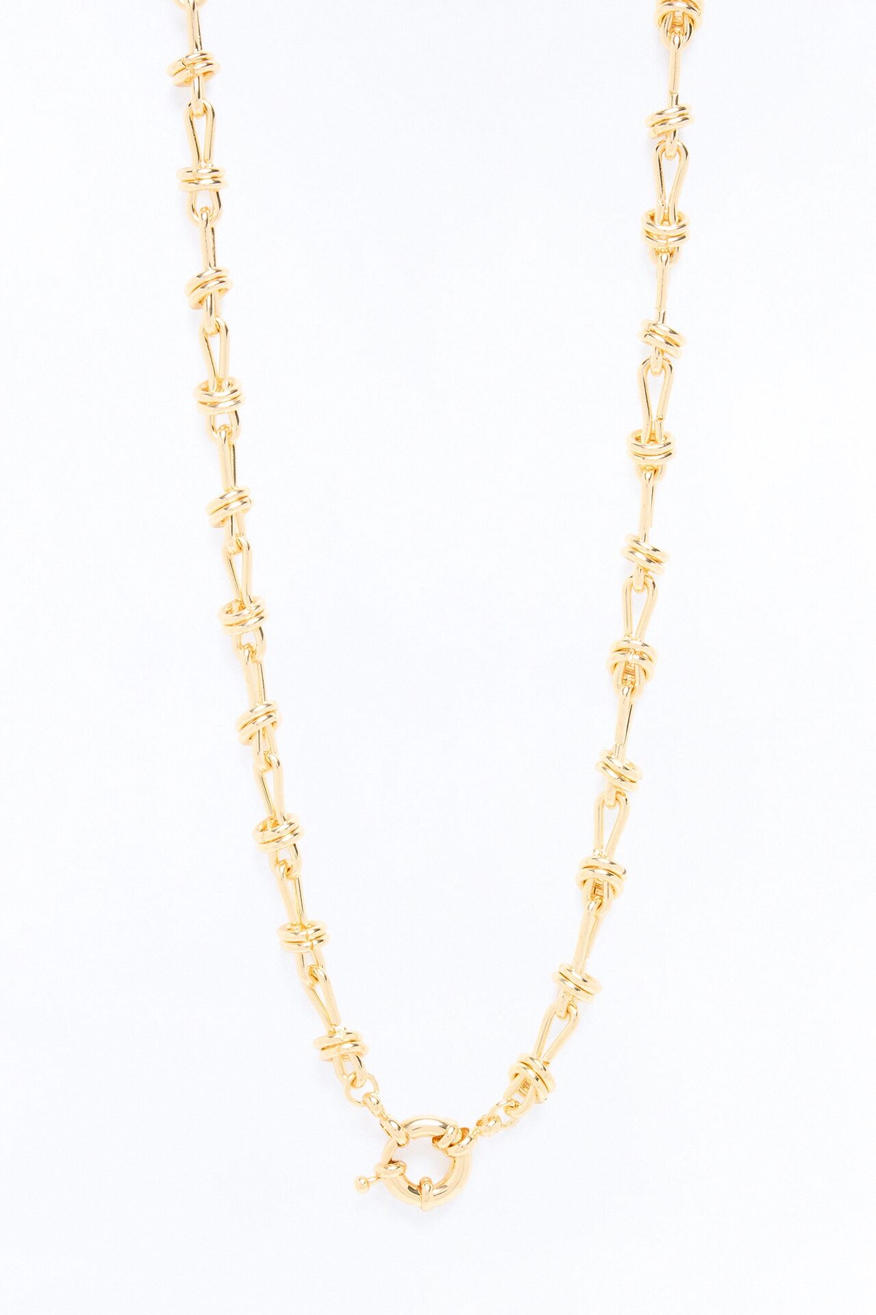 Latch Onto Me Chain Necklace - Gold
