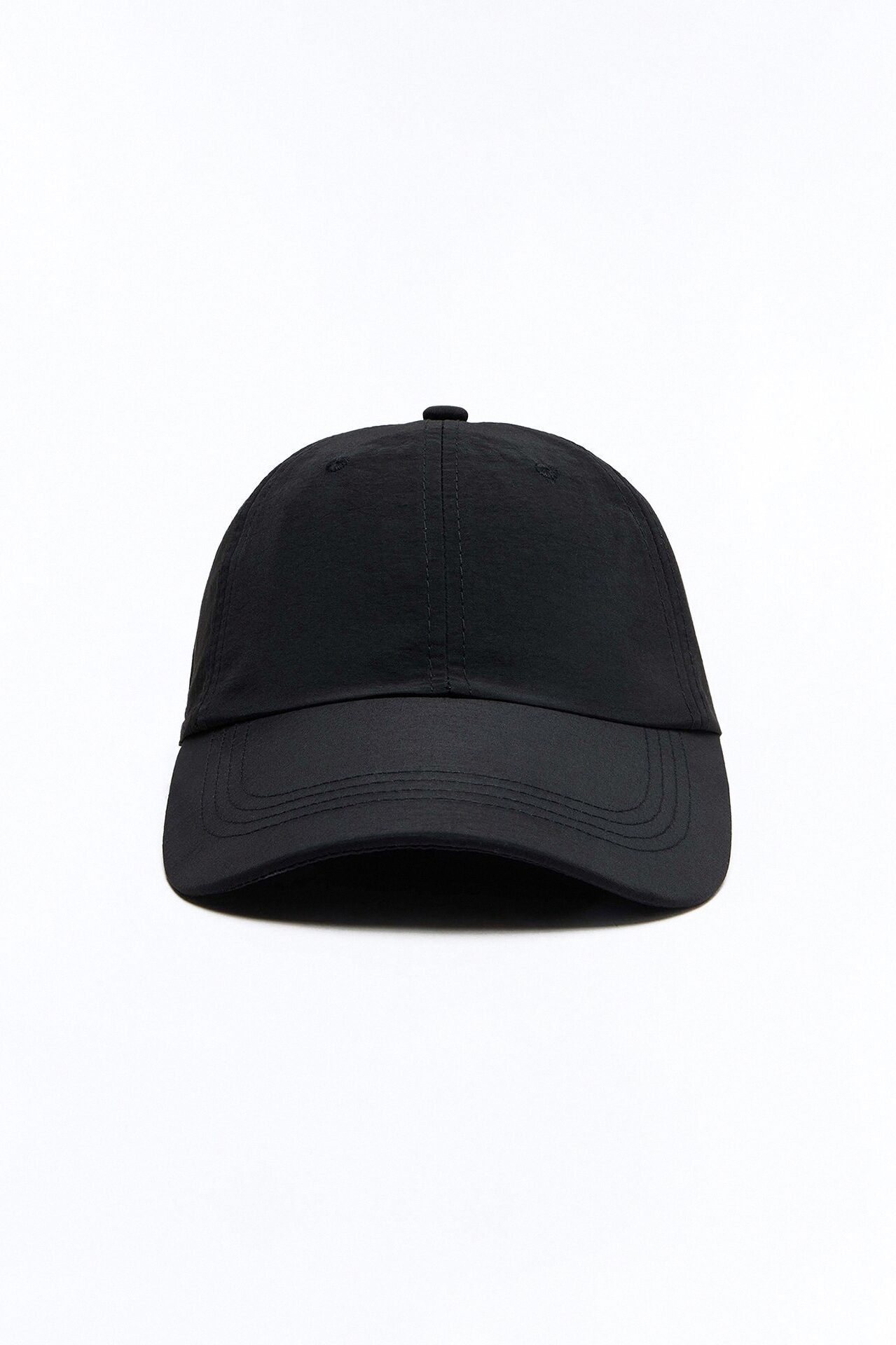 Rain Or Shine Nylon Baseball Hat - Black