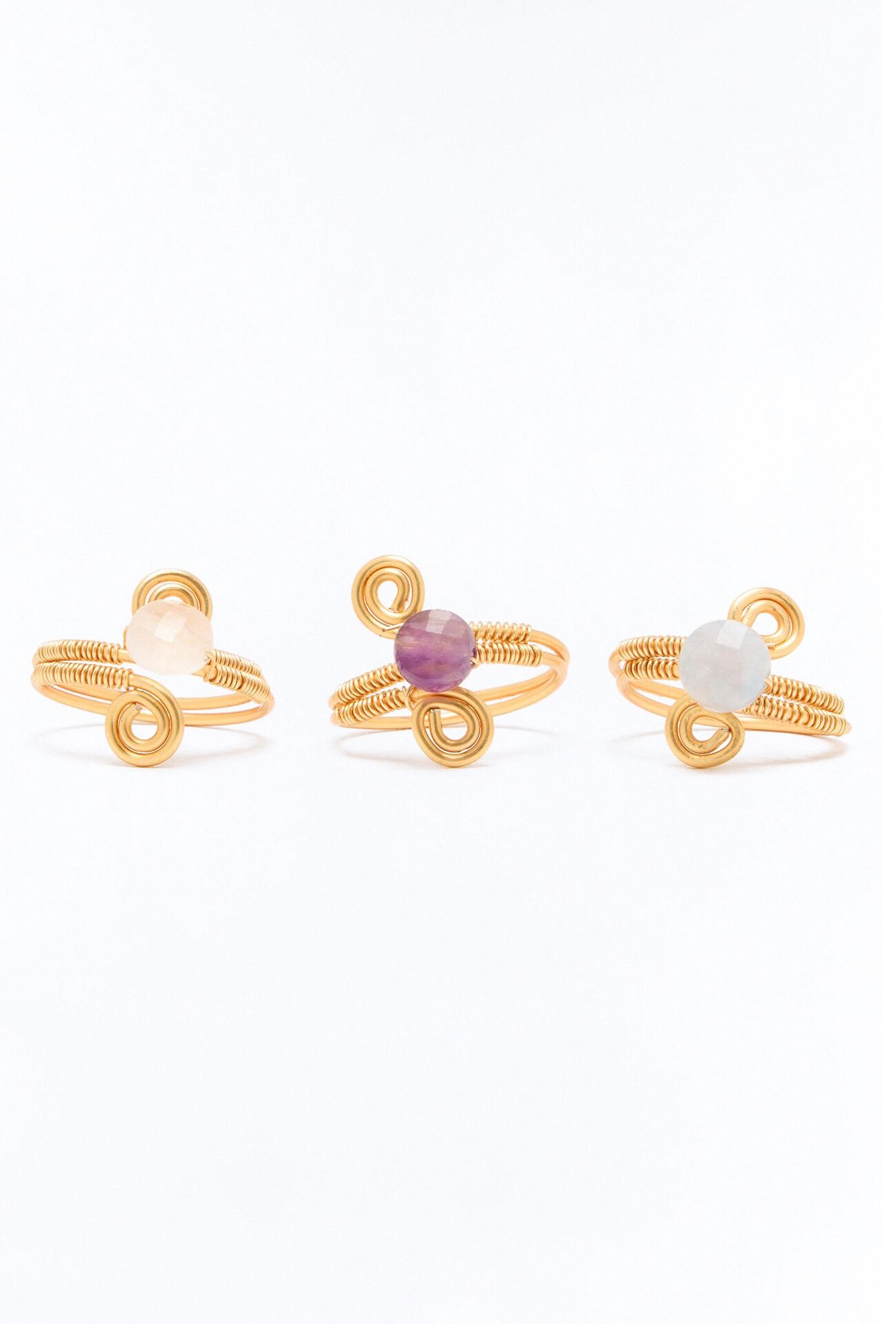 Tulum Sanctuary 3 Piece Toe Ring Set - Gold/combo