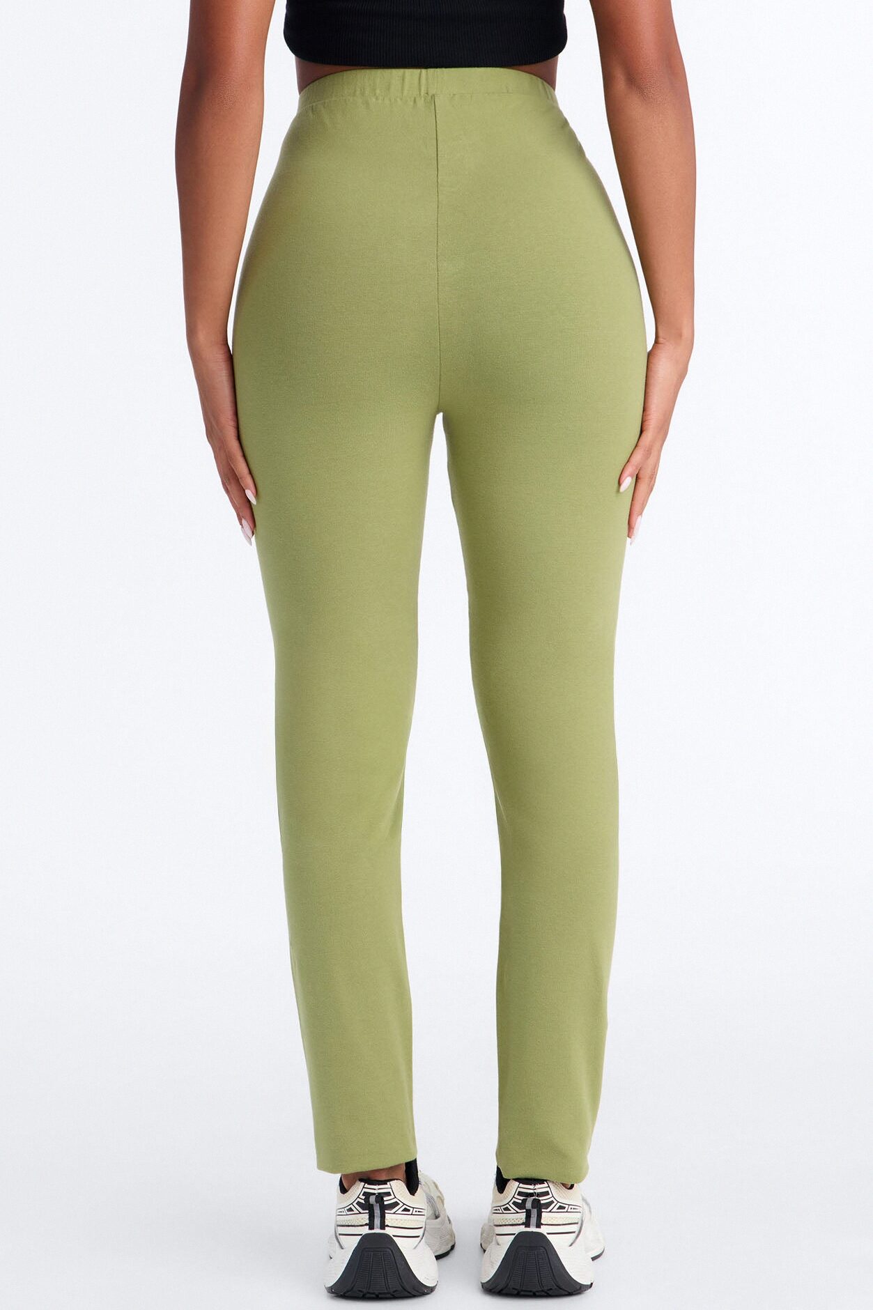 Quinn High Rise Everyday Cotton Legging 29″ - Moss