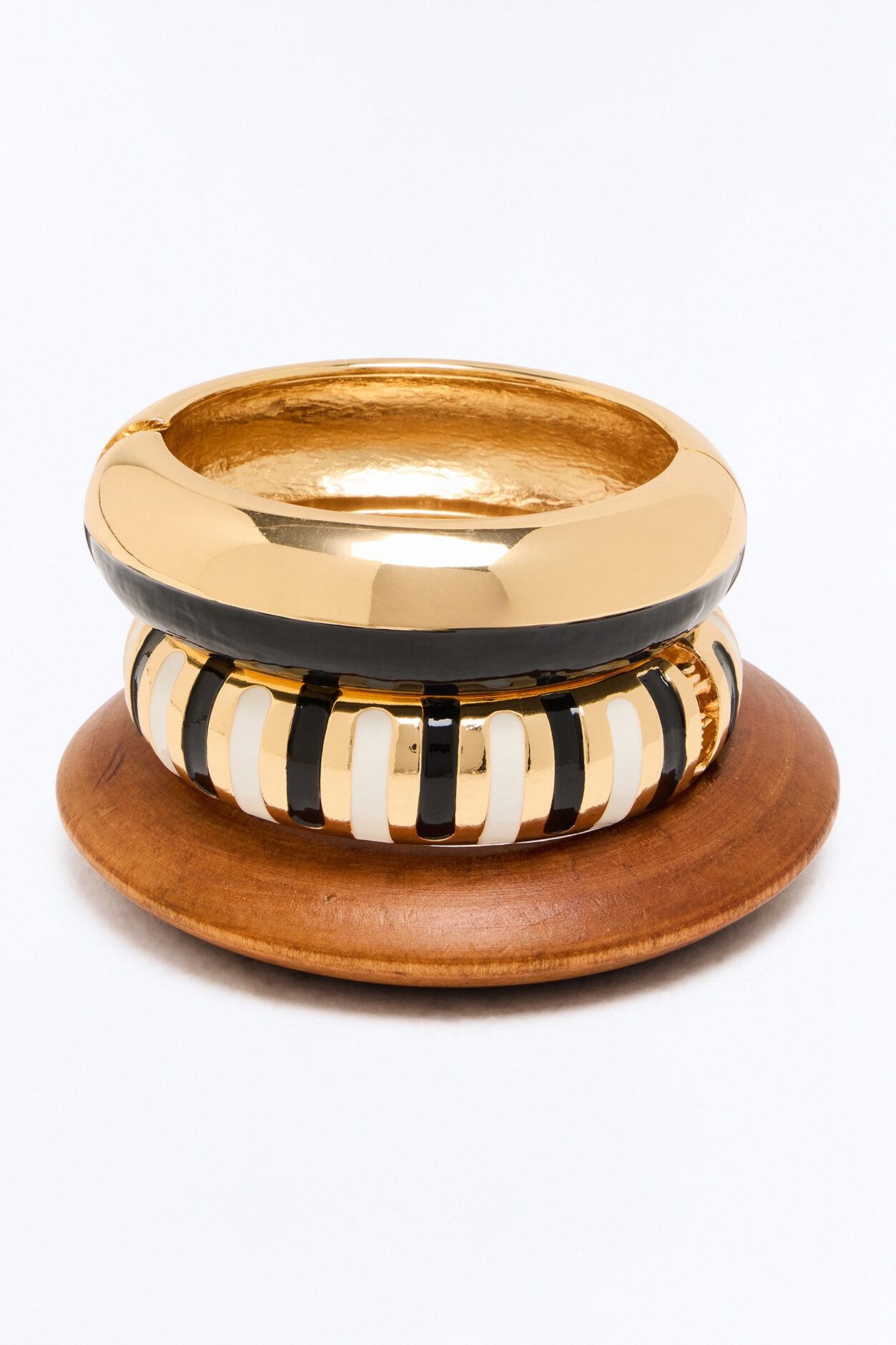 Bali Tide 3 Piece Bracelet Set - Gold/Black