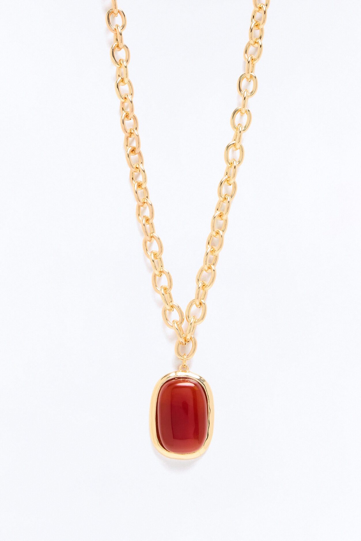 Beauty Beholder Necklace - Gold/Brown