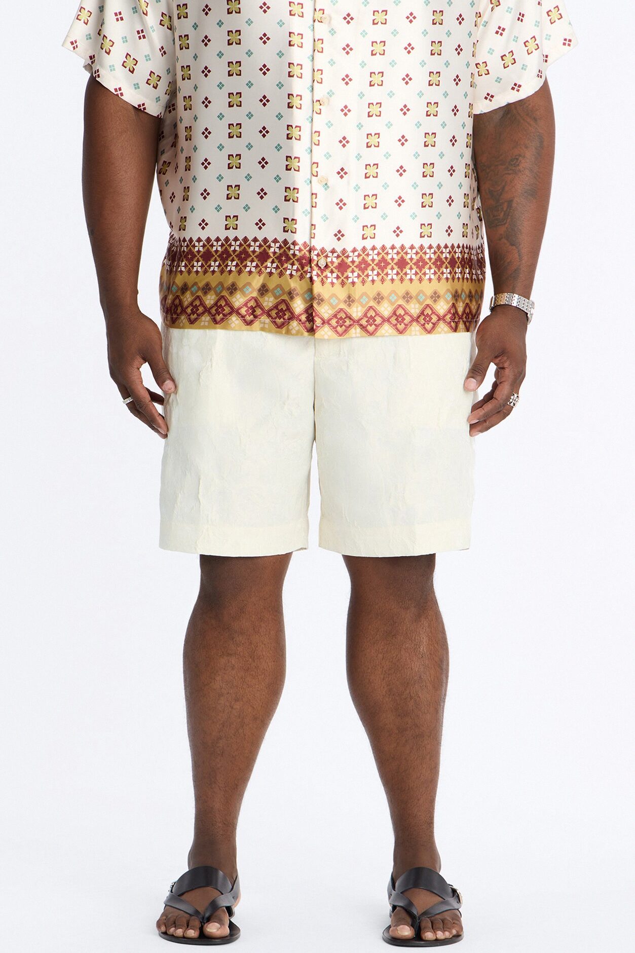 Straight Rose Mirage Short - Cream