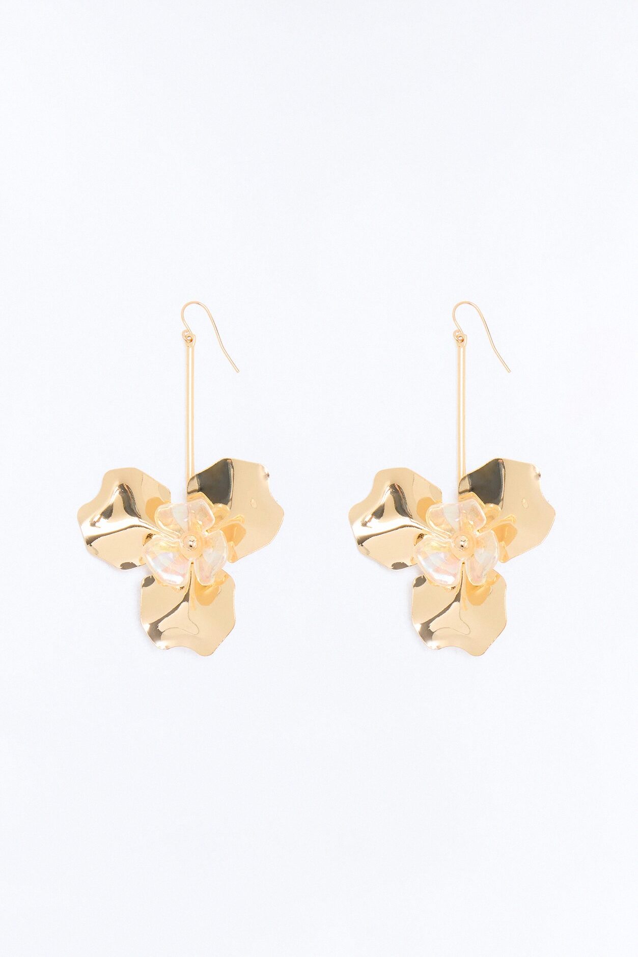 Bloom Iridescent Drop Earrings - Gold