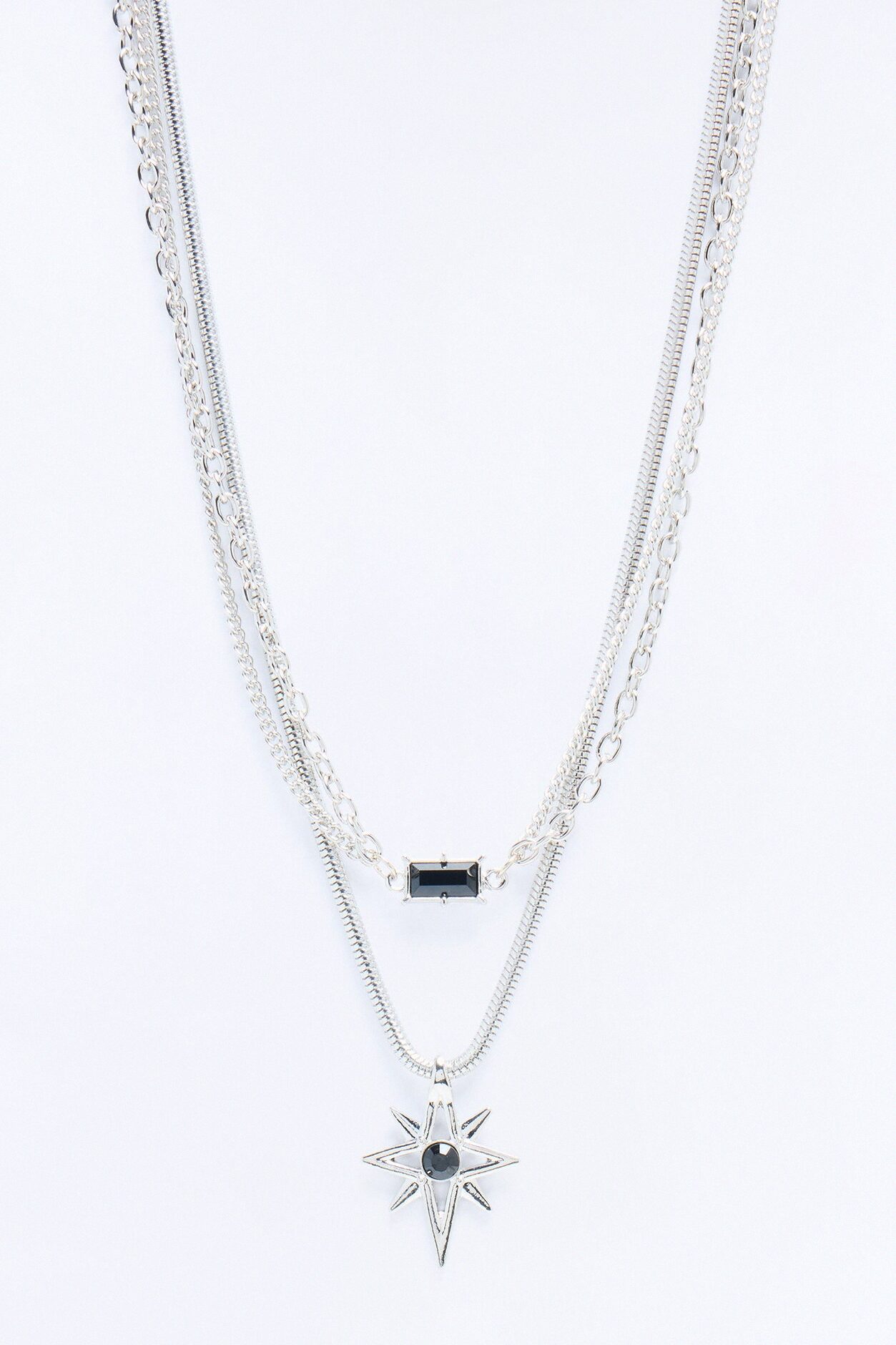 Sirius Star Necklace Set - Silver