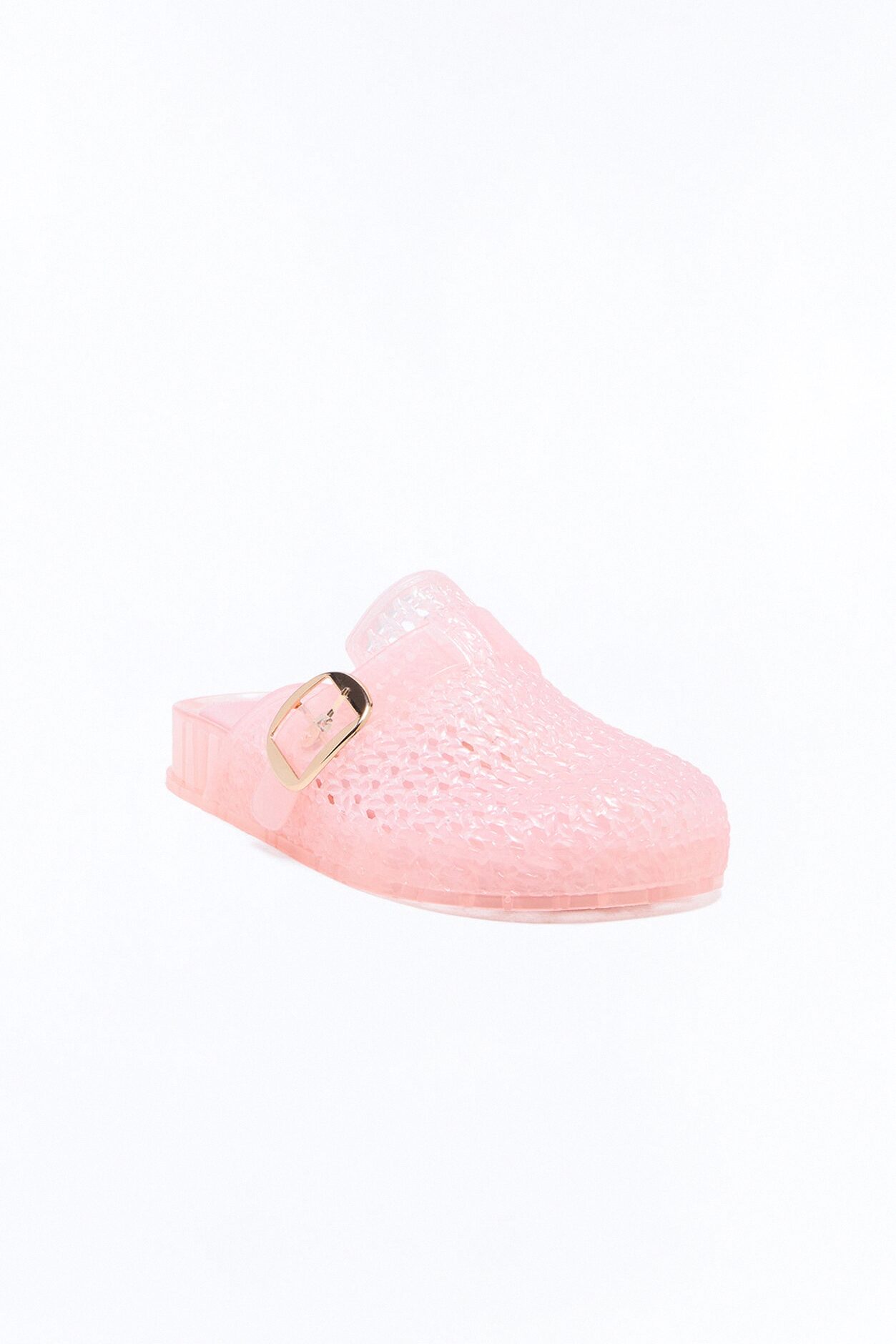 Genasa Buckle Jelly Slides - Pink