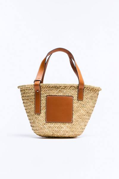 Sunday Picnic Straw Straw Tote Handbag - Natural/Combo
