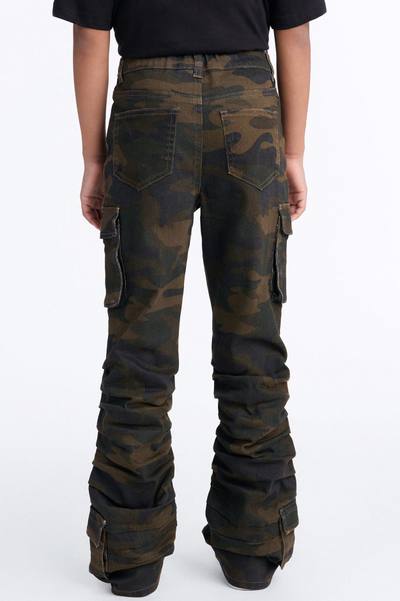 Mini Eliza Camo Flare Cargo Pant - Camouflage