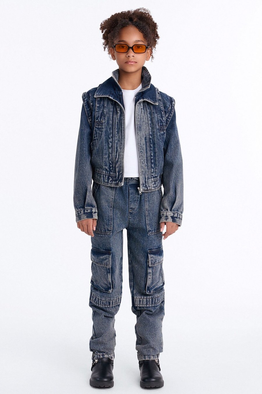 Mini Get To You Denim Jacket - Blue