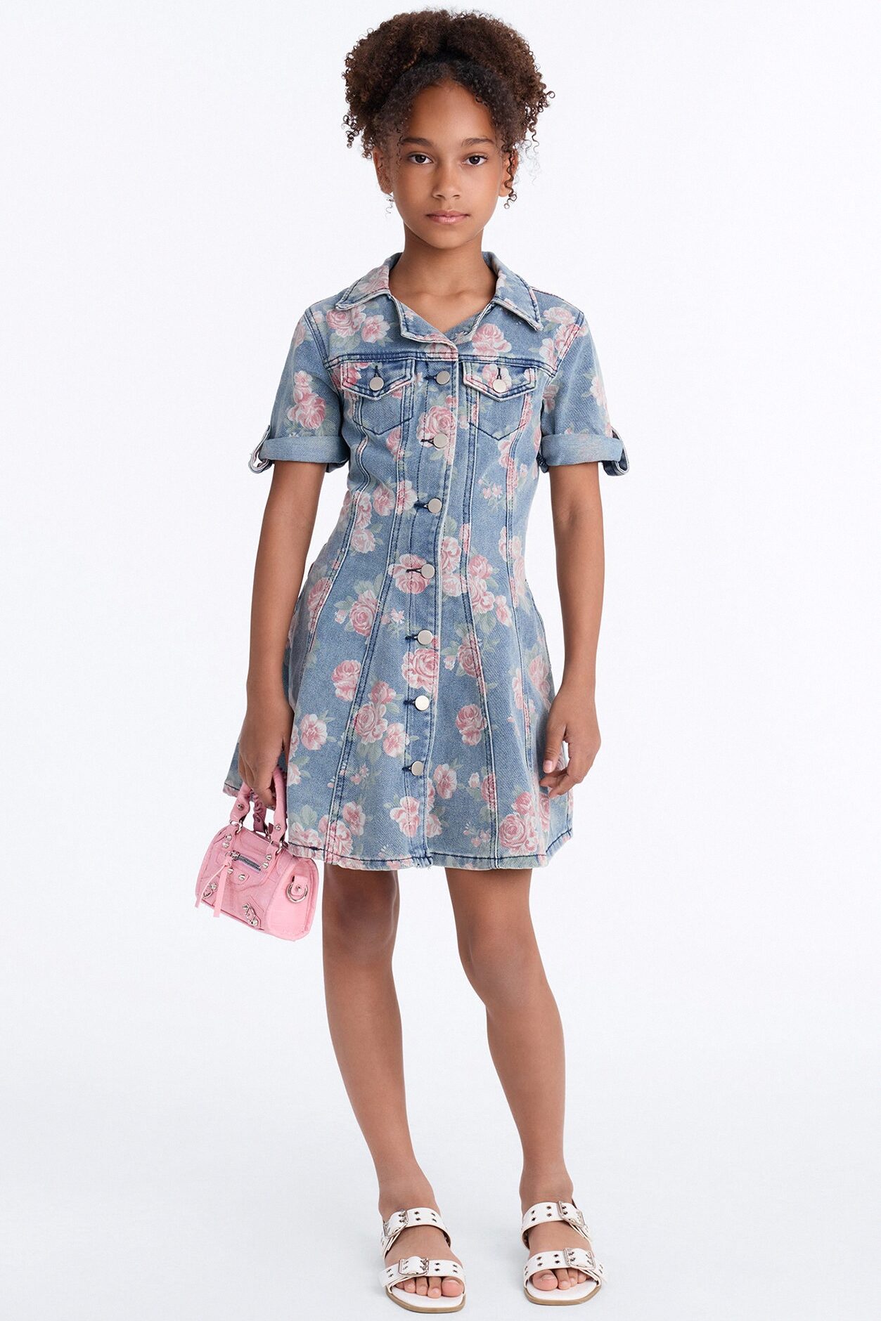 Mini Raven Stretch Denim Mini Dress - Vintage Wash