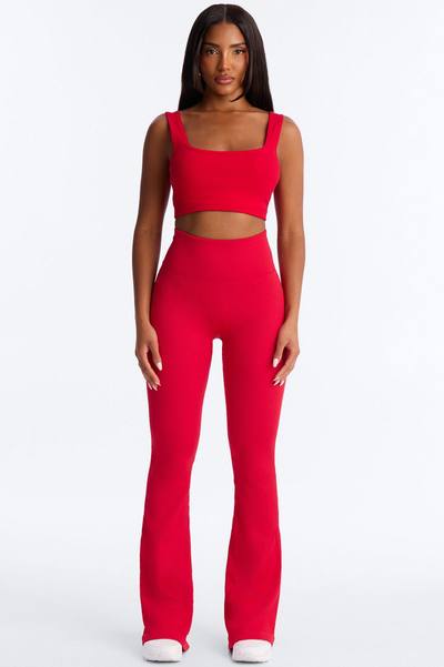 Beach Body Effortless Seamless Active Yoga Pant - Red