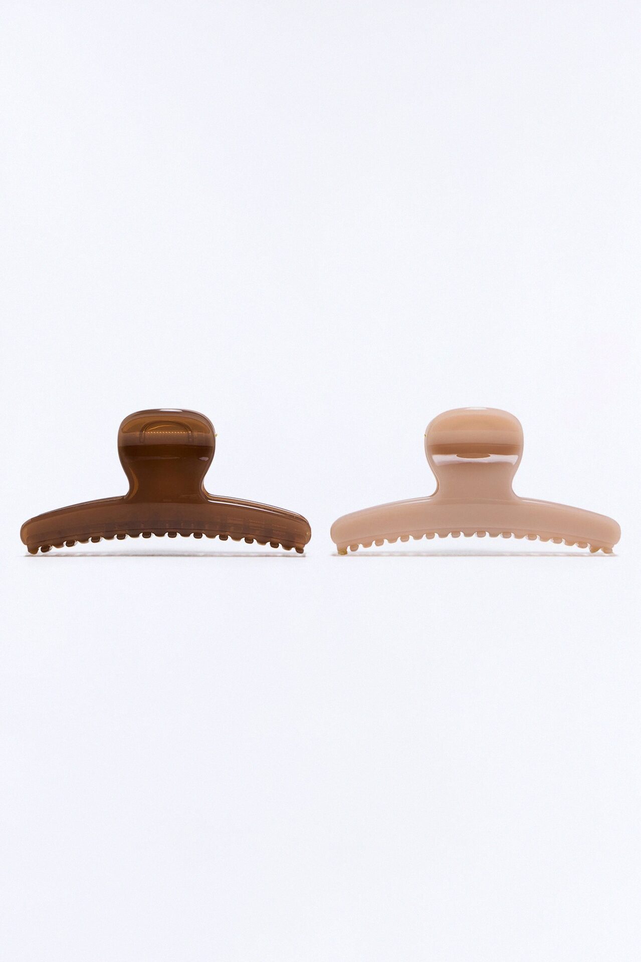 Never Walk Alone 2 Piece Claw Clip Set - Tan