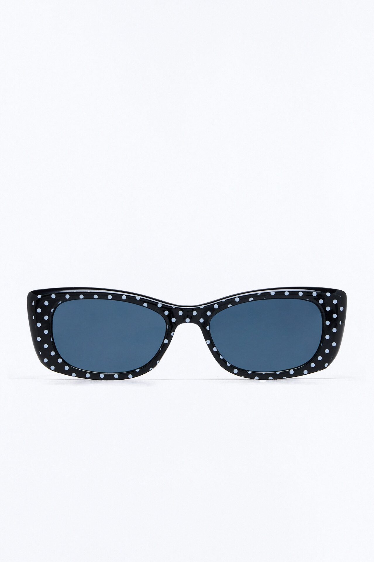Polka Dot Girly Sunglasses - Black/White