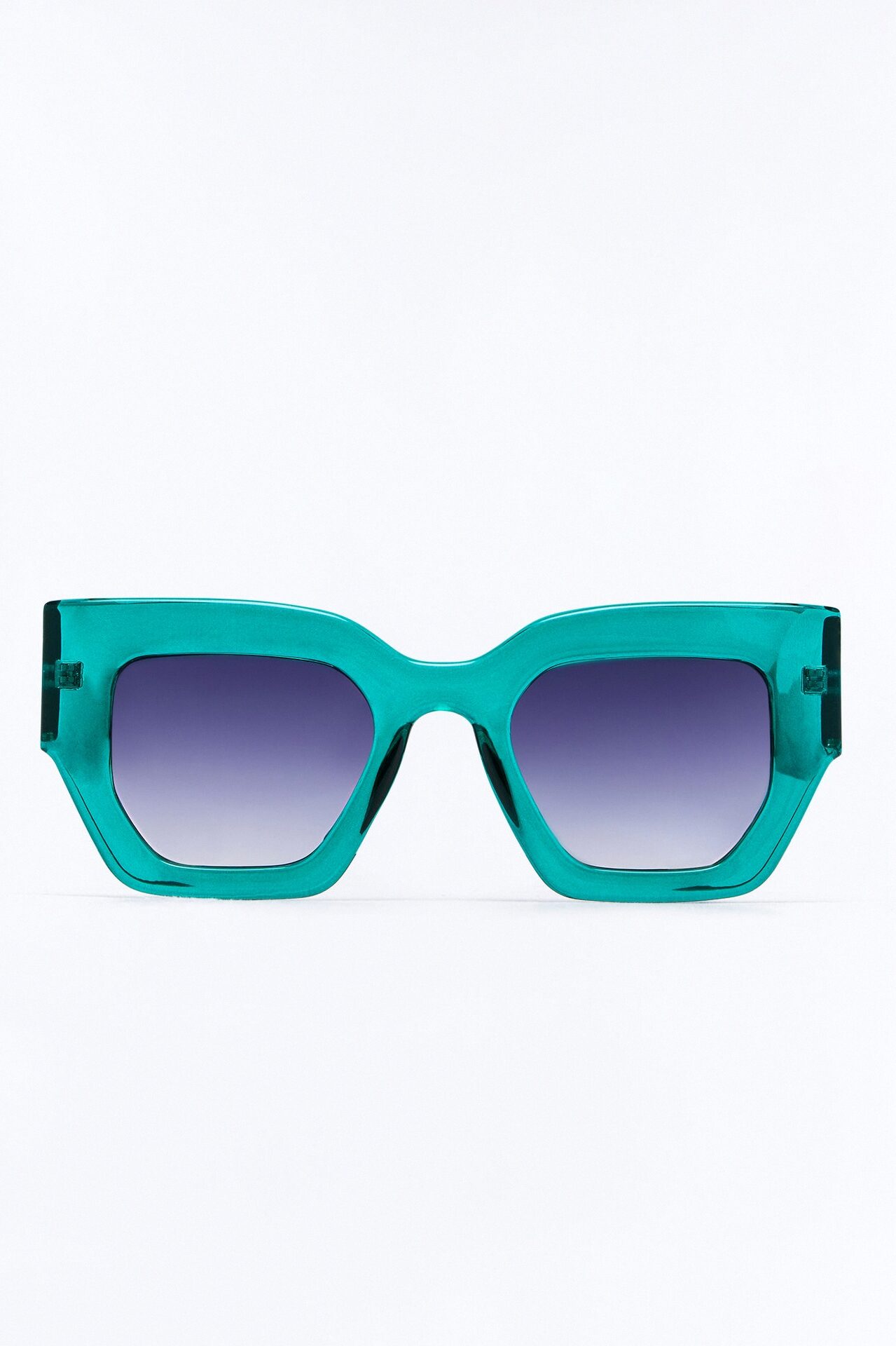 Over It Sunglasses - Teal