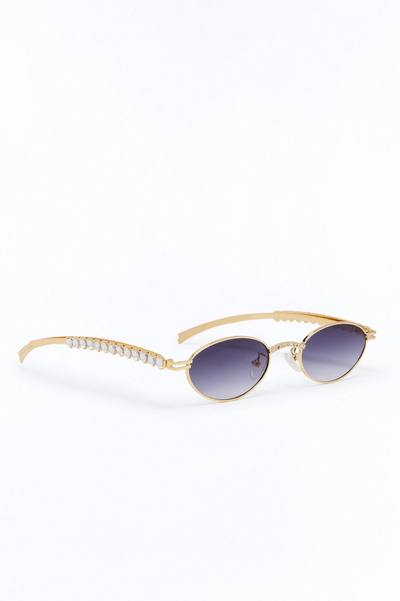 Shake It Girl Sunglasses - Gold/Purple