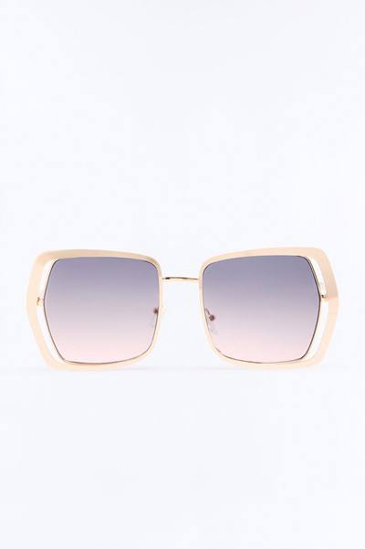 Retro Rebel Sunglasses - Gold/Pink
