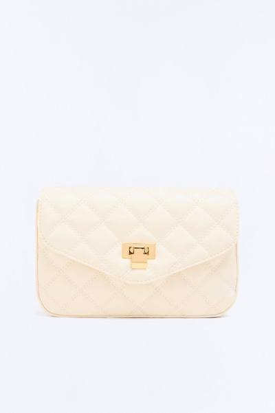 Morning Class Faux Leather Crossbody - Ivory