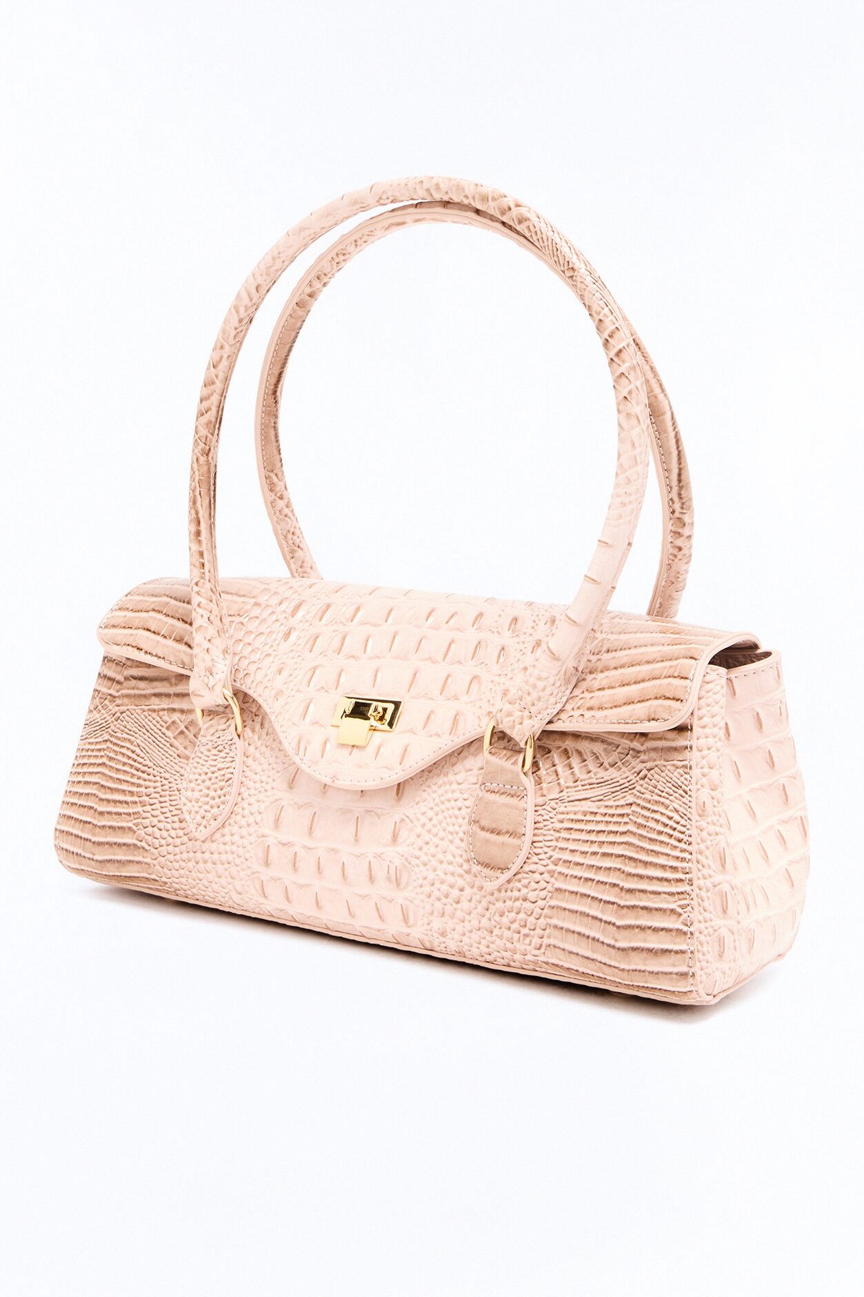 Endangered Species Faux Leather Shoulder Handbag - Tan