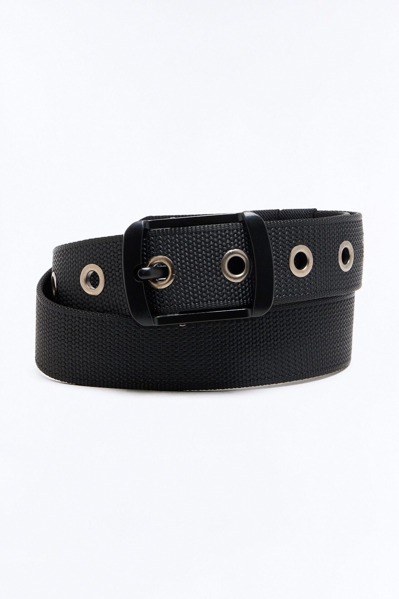 In The Silence Metal Eyelet Belt - Black