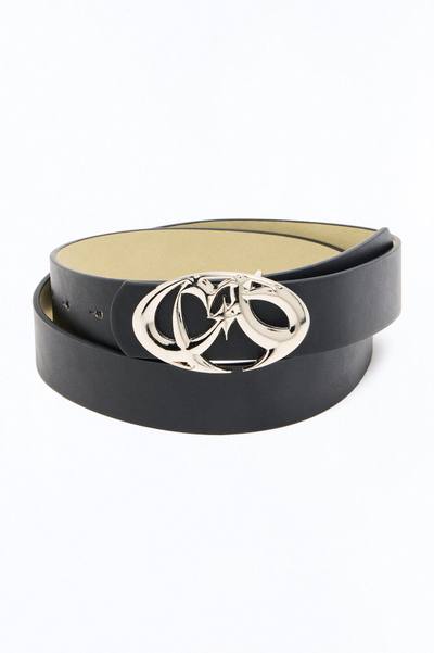 Northern Star Y2K Faux Leather Belt - Black