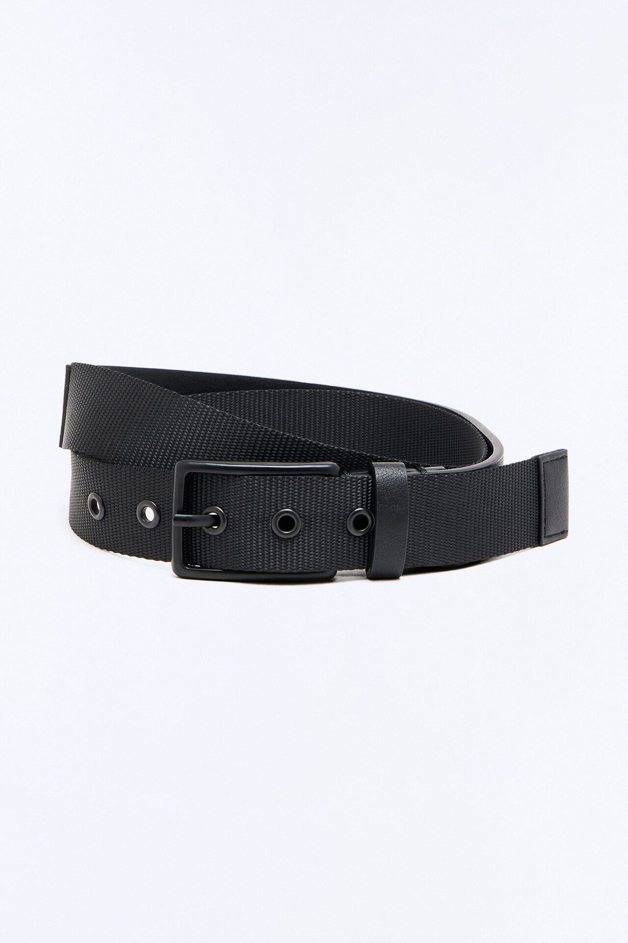 Obsidian Night Metal Eyelet Belt - Black