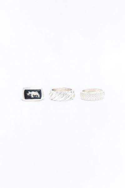 Beastly Ring Set - Silver