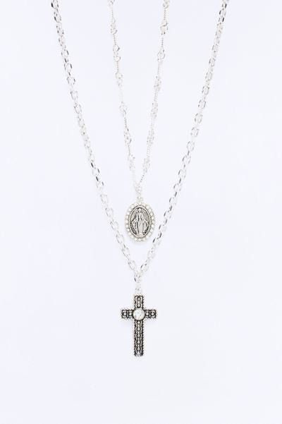 Reap Your Faith Necklace Set - Silver